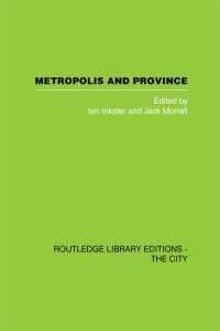 Metropolis and Province : Science in British Culture, 1780 - 1850