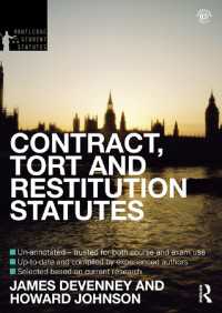 Contract, Tort and Restitution Statutes 2012-2013（4）