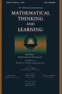 Hypothetical Learning Trajectories : A Special Issue of Mathematical Thinking and Learning