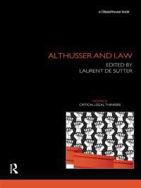 アルチュセールと法<br>Althusser and Law