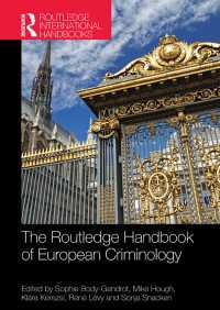 ラウトレッジ版 ヨーロッパ犯罪学必携<br>The Routledge Handbook of European Criminology