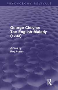 George Cheyne: The English Malady (1733) (Psychology Revivals)