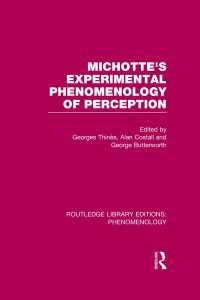 ミショットの知覚の実験現象学（復刊）<br>Michotte's Experimental Phenomenology of Perception