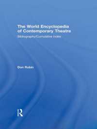 World Encyclopedia of Contemporary Theatre : Volume 6: Bibliography and Cumulative Index