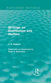 Writings on Distribution and Welfare (Routledge Revivals)