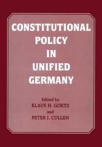 Constitutional Policy in Unified Germany