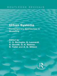 Urban Systems (Routledge Revivals) : Contemporary Approaches to Modelling
