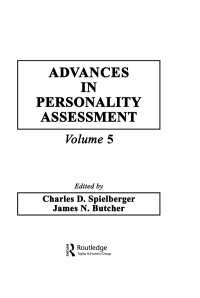 Advances in Personality Assessment : Volume 5