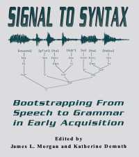 Signal to Syntax : Bootstrapping From Speech To Grammar in Early Acquisition
