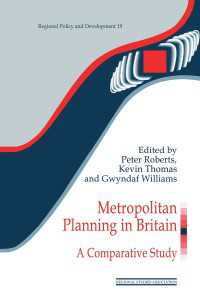 Metropolitan Planning in Britain : A Comparative Study