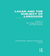 Lacan and the Subject of Language (RLE: Lacan)