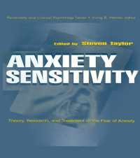 Anxiety Sensitivity : theory, Research, and Treatment of the Fear of Anxiety