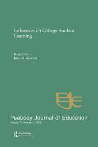 Influences on College Student Learning : Special Issue of peabody Journal of Education