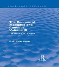 The Decrees of Memphis and Canopus: Vol. III (Routledge Revivals) : The Decree of Canopus