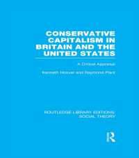 Conservative Capitalism in Britain and the United States (RLE Social Theory) : A Critical Appraisal