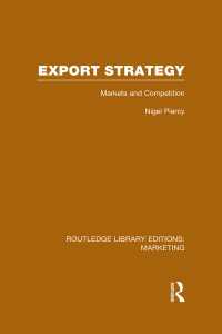 Export Strategy: Markets and Competition (RLE Marketing)