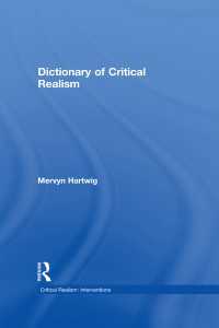批判的実在論辞典<br>Dictionary of Critical Realism
