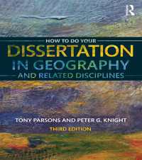 地理学および関連分野の学位論文作成法（第３版）<br>How To Do Your Dissertation in Geography and Related Disciplines（3 NED）