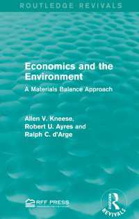 Economics and the  Environment : A Materials Balance Approach