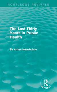 The Last Thirty Years in Public Health (Routledge Revivals)