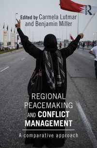 地域レベルの平和構築と紛争解決：比較アプローチ<br>Regional Peacemaking and Conflict Management : A Comparative Approach
