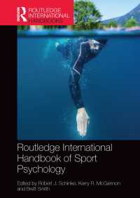 ラウトレッジ版　スポーツ心理学国際ハンドブック<br>Routledge International Handbook of Sport Psychology