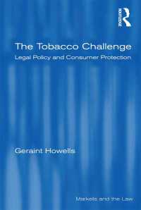 The Tobacco Challenge : Legal Policy and Consumer Protection