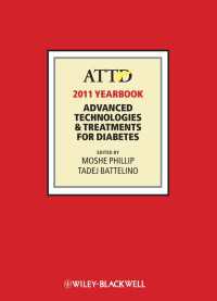 糖尿病のための先端技術と治療2011年版<br>ATTD 2011 Year Book : Advanced Technologies and Treatments for Diabetes（3）