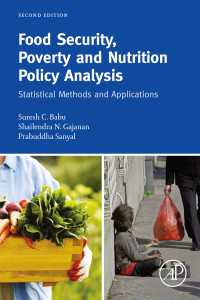 食糧安保、貧困と栄養政策分析：統計的手法と応用（第２版）<br>Food Security, Poverty and Nutrition Policy Analysis : Statistical Methods and Applications（2）