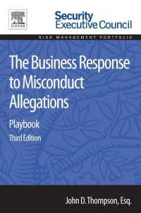 The Business Response to Misconduct Allegations : Playbook（3）