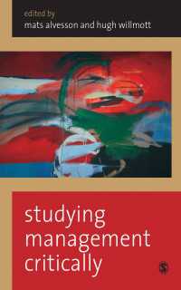 批判的マネジメント<br>Studying Management Critically（First Edition）