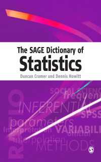 セイジ統計学辞典：社会科学向けリゾース<br>The SAGE Dictionary of Statistics : A Practical Resource for Students in the Social Sciences（First Edition）