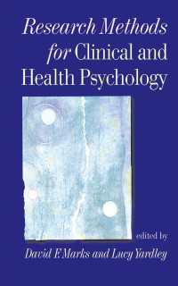 臨床・健康心理学の調査法<br>Research Methods for Clinical and Health Psychology（First Edition）