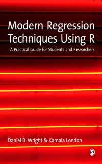 Ｒを利用した現代回帰法<br>Modern Regression Techniques Using R : A Practical Guide（First Edition）
