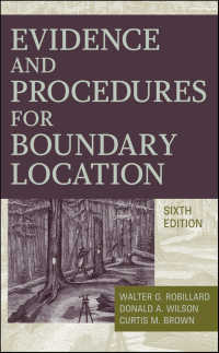 境界位置の証拠と工程（第６版）<br>Evidence and Procedures for Boundary Location（6）