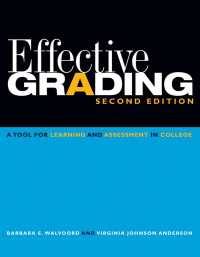 大学における効果的な成績評価（第２版）<br>Effective Grading : A Tool for Learning and Assessment in College（2）