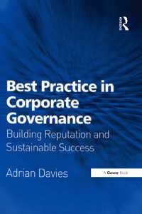 コーポレート・ガバナンスの優良事例<br>Best Practice in Corporate Governance : Building Reputation and Sustainable Success