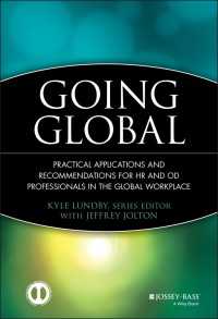 グローバル企業の人事と組織開発<br>Going Global : Practical Applications and Recommendations for HR and OD Professionals in the Global Workplace