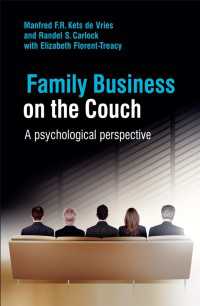 Ｍ．ケッツ・ド・ブリース（共）著／家族経営：心理学的考察<br>Family Business on the Couch : A Psychological Perspective