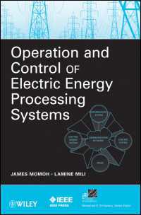 電気エネルギープロセスシステムの運用と管理<br>Operation and Control of Electric Energy Processing Systems