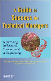 技術マネジャーの成功ガイド<br>A Guide to Success for Technical Managers : Supervising in Research, Development, and Engineering