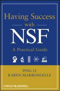 米国国立科学財団（NSF）助成金獲得術：実践ガイド<br>Having Success with NSF : A Practical Guide