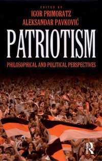 愛国主義：哲学的・政治的考察<br>Patriotism : Philosophical and Political Perspectives