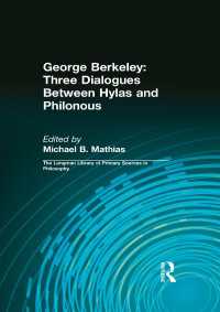 George Berkeley: Three Dialogues Between Hylas and Philonous (Longman Library of Primary Sources in Philosophy)