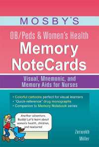 Mosby's OB/Peds & Women's Health Memory NoteCards : Visual, Mnemonic, and Memory Aids for Nurses