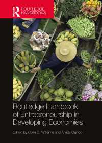 ラウトレッジ版 途上国経済における起業家精神ハンドブック<br>Routledge Handbook of Entrepreneurship in Developing Economies