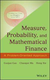 測度、確率と数理ファイナンス：問題指向のアプローチ<br>Measure, Probability, and Mathematical Finance : A Problem-Oriented Approach
