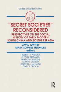 Secret Societies Reconsidered: Perspectives on the Social History of Early Modern South China and Southeast Asia : Perspectives on the Social History of Early Modern South China and Southeast Asia