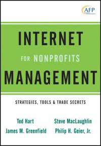 NPOのためのインターネット管理<br>Internet Management for Nonprofits : Strategies, Tools and Trade Secrets