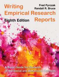 Writing Empirical Research Reports : A Basic Guide for Students of the Social and Behavioral Sciences（8）
